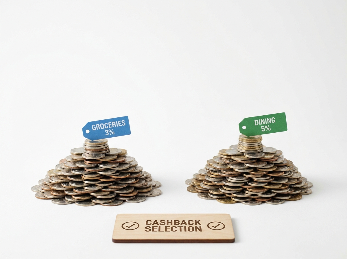 Bright orange piggy bank with coins raining into it on a clean white background with orange and green accents